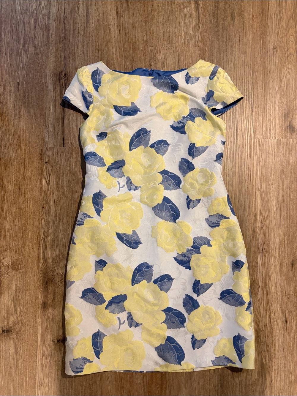 Vince Camuto Yellow & Blue Floral Sheath Dress